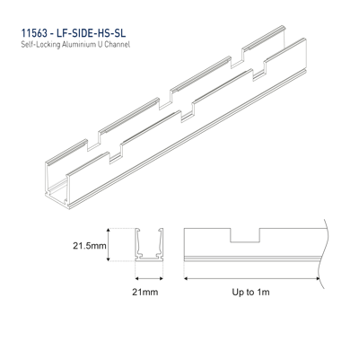 LF-SIDE-3000K-CRI90 - Side Emitting Linear LED