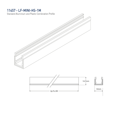 LF-SIDE-MINI-3000K - Mini Side Emitting Linear LED 