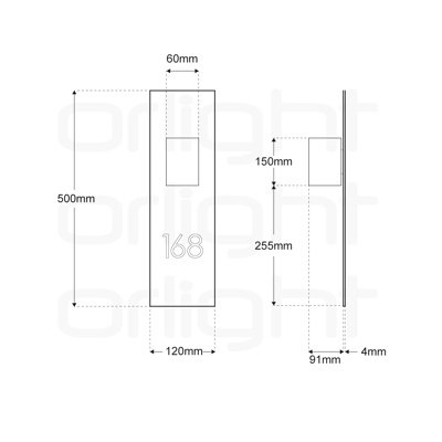 ORLSWDL-5015 - Designer Door Number Light