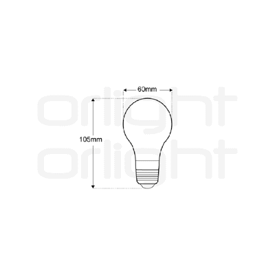 TDE27LED-5W-3000K-DALI - E27 LED DALI Lamp